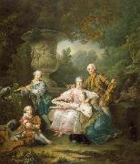 Francois-Hubert Drouais Le marquis de Sourches et sa famille china oil painting artist